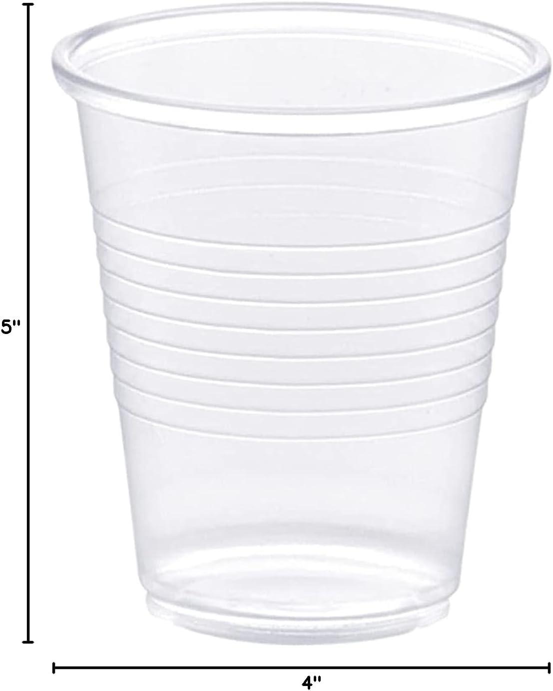 image:imagePAMI Disposable Plastic Cups Bpa Drinking Glasses for Parties Cold Drinks Smoothies Jello Cocktails 7 Oz Pack of 1005 Oz Case of 2400