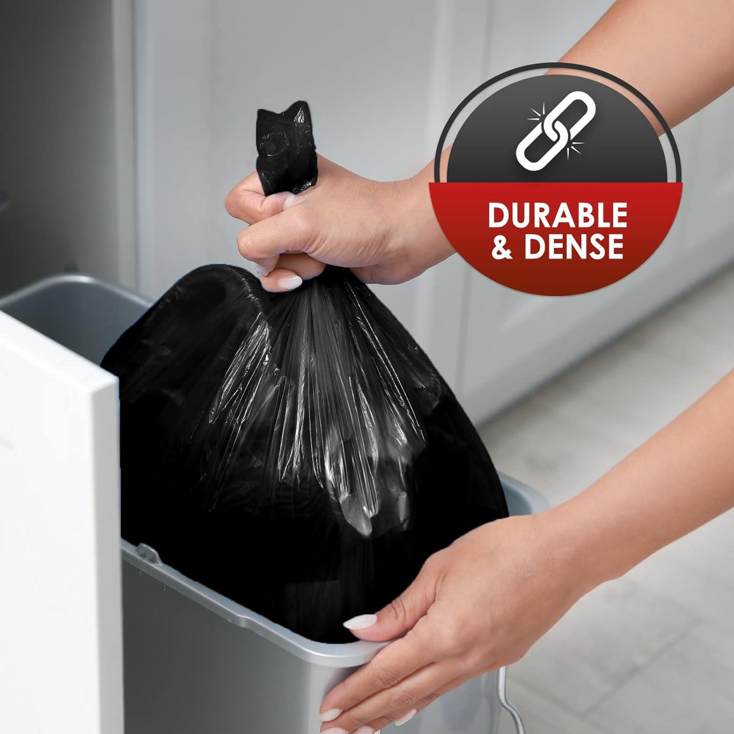 image:imagePAMI Large 33Gallon ScentFree Trash Bags 60Pack Black