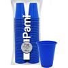 image:imagePAMI 100Pack 7oz Yellow Disposable Cups Plastic Cups for Parties BpaFree Ideal for Cold DrinksBlue