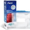 image:imagePAMI 60 Ct Reusable Leakproof Gallon Slider Freezer Bags with Expandable Bottom Double Zipper Closure Write on Label