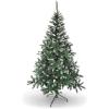 image:imagePAMI Artificial Christmas Tree with White Tips  6ft Douglas Fir Tree with 802 Tips Green Christmas Tree with Metal Stand EasyAssembly FoldUp Realistic Xmas Tree for Holiday Home Dcor
