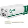 image:imagePAMI Bulk Plastic Spoons 1000 Count Disposable Medium Weight Sturdy Cutlery for Parties and Catering Teaspoons Teaspoons WhiteForks