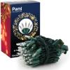 image:imagePAMI White Christmas Tree Lights with Green Wire 100 Light Set  Clear Christmas String Lights for Indoors amp Outdoors Plugin Xmas Lights for Holiday Decor Wedding Diwali Halloween Parties