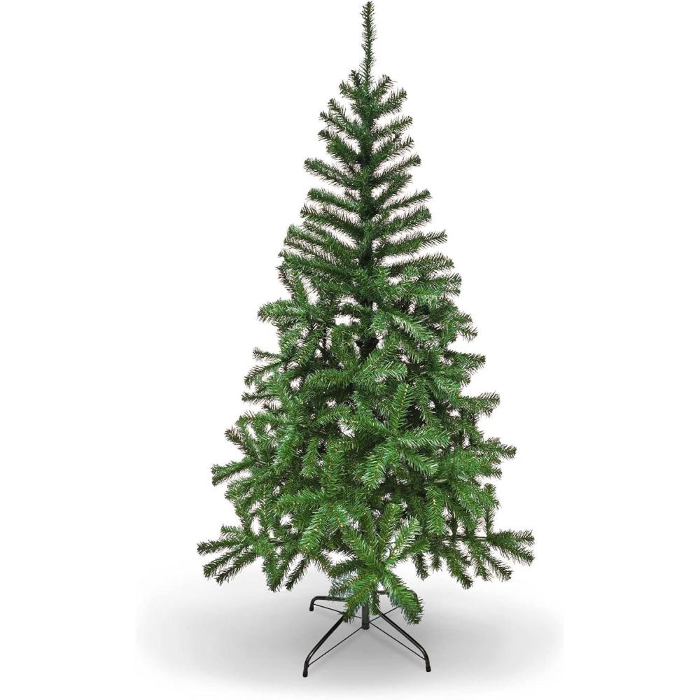 image:imagePAMI Artificial Christmas Tree 6ft Fraser Fir Tree with 550 Tips Green Christmas Tree with Metal Stand EasyAssembly FoldUp Realistic Xmas Tree for Holiday Home Dcor