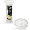 image:imagePAMI Clear Plastic Flat Lids with Straw Slot for 16 Oz Cups Pack of 100 Fits 16 20 24 Oz Cups Disposable Leakproof Bpa Pet Lids