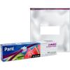image:imagePAMI Jumbo 25 Gallon Slider Storage Bags 10Pack Leakproof Reusable Freezer Bags with Bottom WriteOn Label Food Safe Zipper Bags