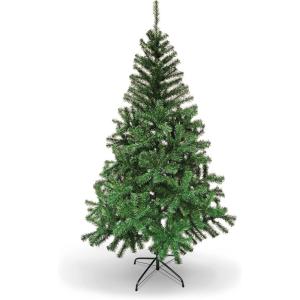PAMI Artificial Christmas Tree – 6ft Douglas Fir Tree with 802 Tips- Green Christmas Tree with Metal Stand- Easy-Assembly, Fold-Up Realistic Xmas Tree for Holiday Home Décor