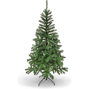 PAMI Artificial Christmas Tree – 6ft Fraser Fir Tree with 550 Tips- Green Christmas Tree with Metal Stand- Easy-Assembly, Fold-Up Realistic Xmas Tree for Holiday Home Décor